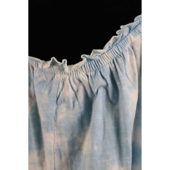 Lane Bryant Blue Tie-Dye Off-Shoulder Top Size XL18/20 - Picture 4 of 9